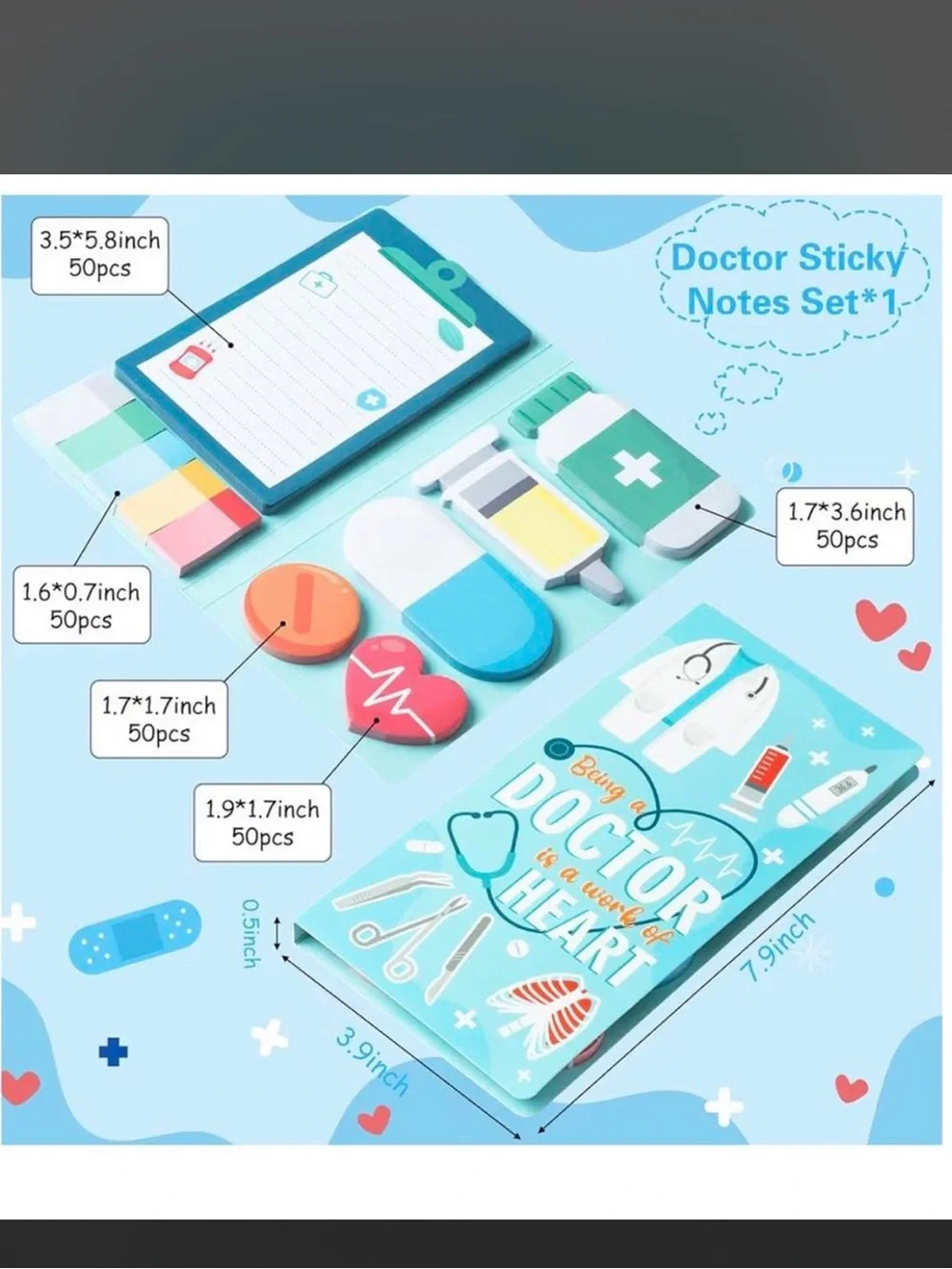 $6 Medical-Themed Tablet Accessory Set with Sticky Notes$6 WHEN BUNDLED WITH 3 O
